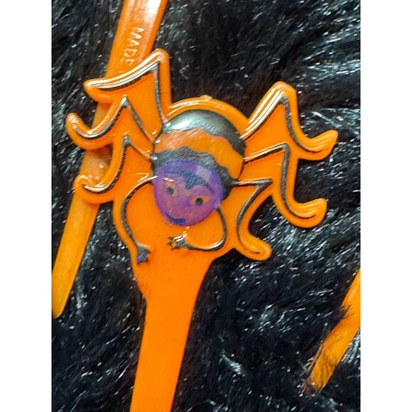 Halloween Orange Spider Cupcake Toppers Set Of 20 - Picture 3 of 4